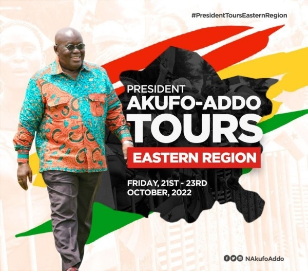 The president finished touring the Ashanti Region recently