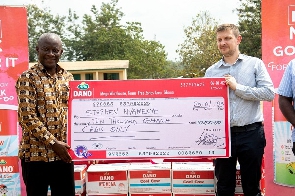 A GH₵10,000 cheque was presented