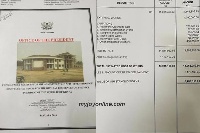 Document confirming the cost of putting up the villa
