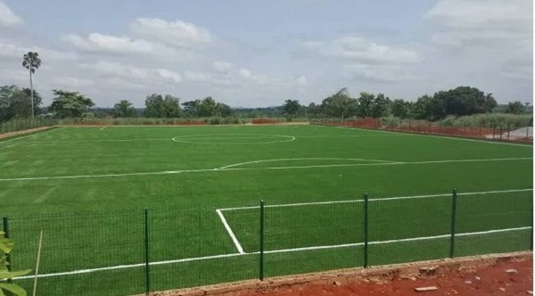 A photo of the Atonsu Astro-turf pitch