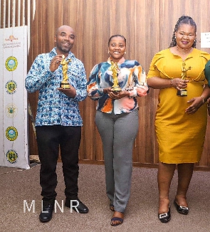 The PR unit of the Lands Ministry picked up three awards