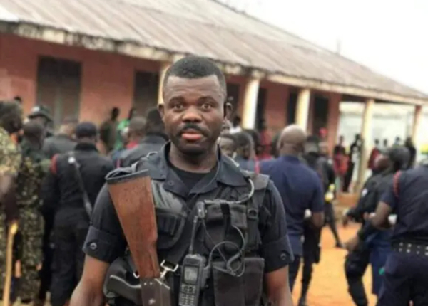 The police officer who was killed by armed robbers