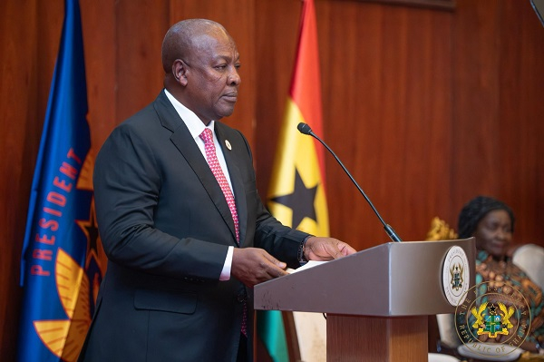 John Dramani Mahama is the President of Ghana