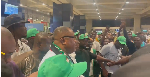 Watch how NDC supporters stormed KIA to welcome Ofosu-Ampofo from London