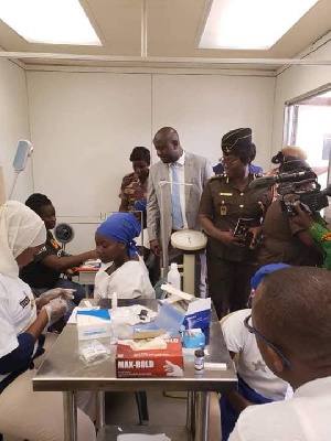 Inmates receiving medical services