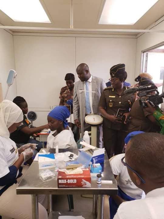 Inmates receiving medical services