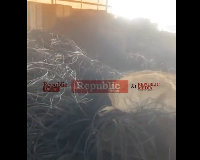 Some of the cables were melted down by the culprits