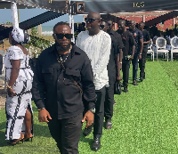 A delegation from MUSICA at the funeral