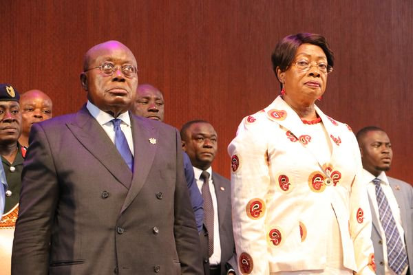Nana Addo Dankwa Akufo-Addo and retired CJ Sophia Akuffo