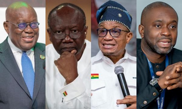 L-R: Akufo-Addo, Ken Ofori-Atta, Mustapha Abdul-Hamid and Edward Koranteng