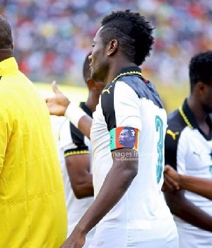 Black Stars striker , Asamoah Gyan