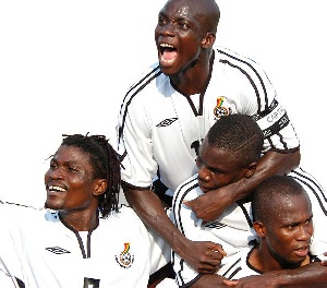 Black Stars Celebrate Goal