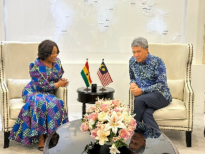 Shirley Ayorkor Botchwey with Malaysia’s Foreign Affairs Minister, Mohamad Hassan