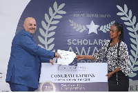 Tony Haikal and one of the beneficiaries