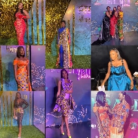 Fashionable guests at the Miss Malaika pageant