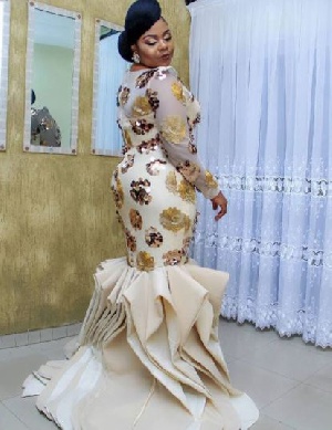 Gifty Osei's first outfit for her executive launch