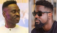 Sarkodie (R) mourns Yaw Sarpong (L)