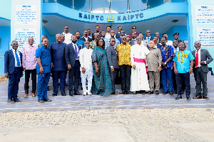 The participants at the National Peace Council and Prophets for Peaceful Elections 2024 dialogue