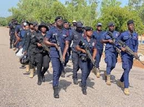 Some officers of the Ghana Police service