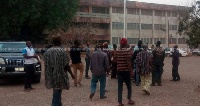 Some youth from the Wa East district stormed the NADMO office, Wednesday