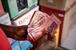 File photo of Ghana cedis notes