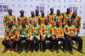 MD is 3rd from fright & Board Chair is 3rd from left