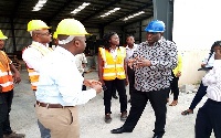 Alan Kyerematen toured the Dawa Industrial Park which is being developed by LMI Holdings