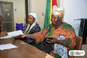 A total of 106 affected traders and residents received GH₵1,000 each