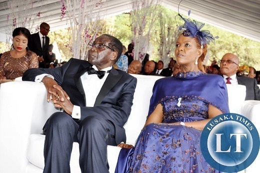 Robert Mugabe with wife Grace Mugabe