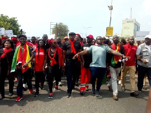 Some leading members of the NDC in the front-line