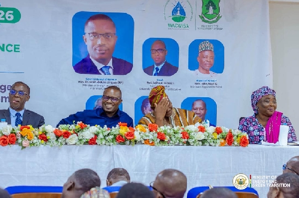 Energy minister (second from R) among other dignitaries at the conference