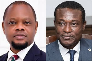 Justice Srem-Sai (L) has challenged the OSP's (R) prosecutorial powers