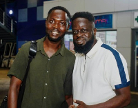 Boadi Dsickson (L) engaged musician Ofori Amponsah (R)