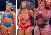 Some plus size models captured on stage at the Rythymz on the Runway