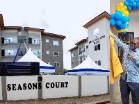 Asenso-Boakye opening the complex at Adenta
