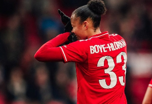 Black Queens forward Chantelle Boye-Hlorkah in action for Nottingham Forest Women Black Queens forward Chantelle Boye-Hlorkah in action for Nottingham Forest Women