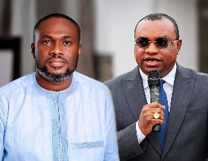 Kenneth Gilbert Adjei (L) will be working with Brogya Genfi (R) at the Ministry of Defence