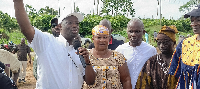 Emmanuel Armah-Kofi Buah speaking at the sod-cutting ceremony