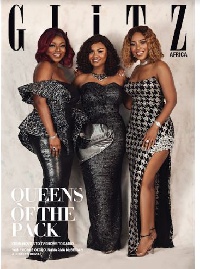 Yvonne, Nana Ama and Joselyn on the cover of Glitz magazine