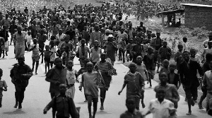Rwanda genocide survivors.