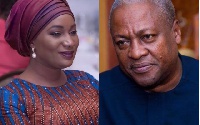 Samira Bawumia (l) is the Second Lady and John Mahama (r) is a former President of Ghana