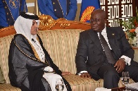 President Akufo-Addo with H.E. Mohammed Jaber Al- Kuwari