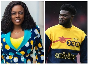 Nana Aba Anamoah and Thomas Partey