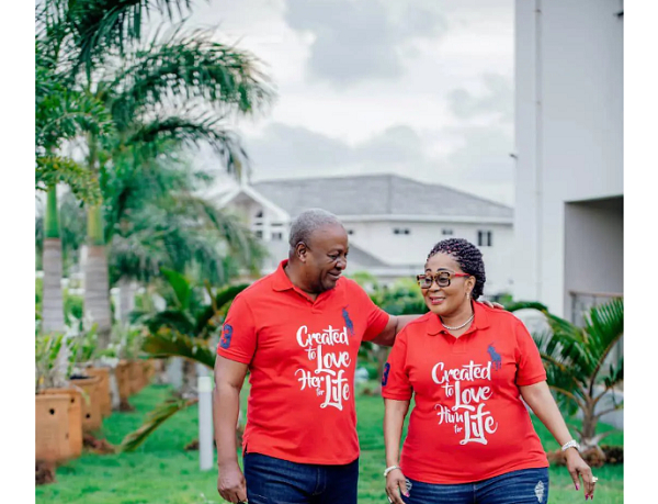 John Dramani Mahama and Lordina Mahama