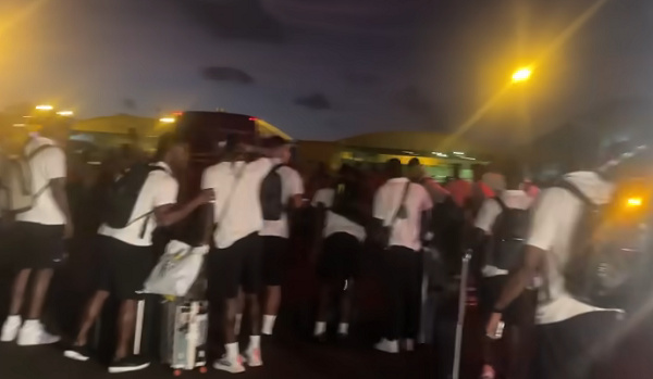 Black Stars have landed in Luanda