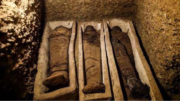 Some of the bodies were found in stone coffins