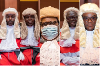 The Supreme Court justices sitting on the case challenging process for removal of the Chief Justice