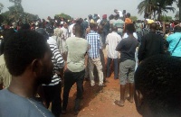 The Late Wasihu Iddrisu being laid to rest