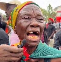 The 75-year-old woman has disclosed why she joined the demonstration