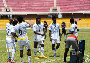 Black Galaxies recorded a 3-0 win over Heart of Lions in a friendly at the Accra Sports Stadium
